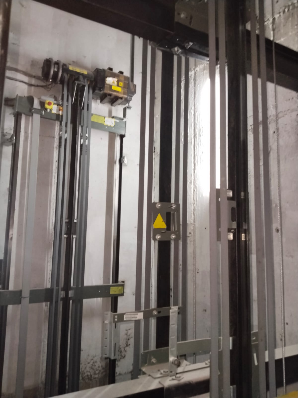 Lift shaft rails and guide equipment